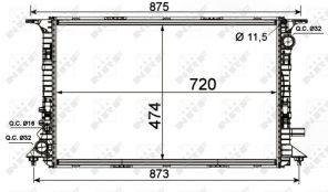 NRF 53013 - Chladič vody -