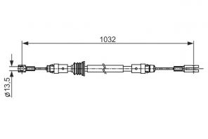 Bosch 1 987 482 548 - Brzdové lano -