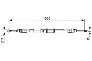 Bosch 1 987 482 552 - Brzdové lano -
