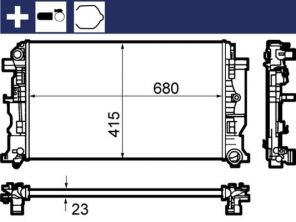 Mahle CR 1710 000S - Chladič vody -