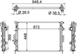 Mahle CR 1748 000S - Chladič vody -