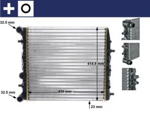 Mahle CR 454 000S - Chladič vody -