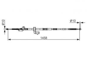 Bosch 1 987 482 904 - Brzdové lano -