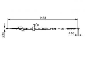 Bosch 1 987 482 903 - Brzdové lano -