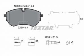Textar 2264401 - Brzdové platničky -