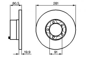 Bosch 0 986 478 138 - Brzdový kotúč -