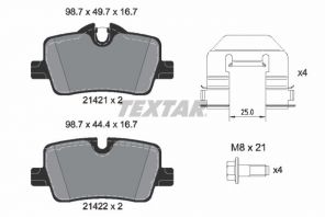 Textar 2142101 - Brzdové platničky -