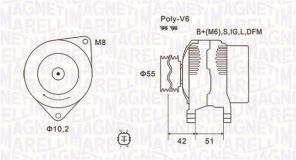 Magneti Marelli 063732126010 - Alternátor -