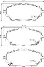 Brembo P 83 171 - Brzdové platničky -