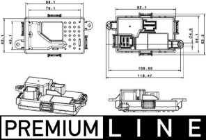 Mahle ABR 67 000P - Regulátor vnútorného ventilátora