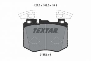Textar 2115201 - Brzdové platničky -