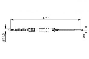 Bosch 1 987 482 378 - Brzdové lano -
