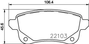 Brembo P 68 064 - Brzdové platničky -