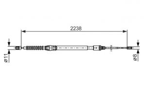 Bosch 1 987 482 373 - Brzdové lano -