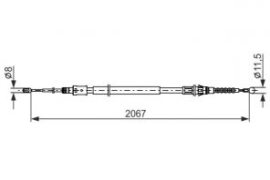 Bosch 1 987 482 869 - Brzdové lano -
