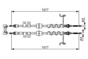 Bosch 1 987 482 870 - Brzdové lano -