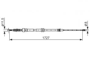 Bosch 1 987 482 872 - Brzdové lano -