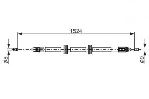 Bosch 1 987 482 888 - Brzdové lano -
