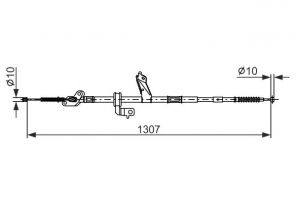 Bosch 1 987 482 902 - Brzdové lano -