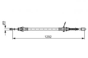Bosch 1 987 482 924 - Brzdové lano -