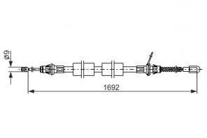 Bosch 1 987 482 925 - Brzdové lano -