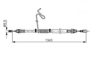 Bosch 1 987 482 883 - Brzdové lano -