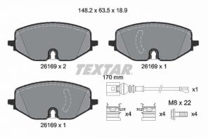 Textar 2616901 - Brzdové platničky -
