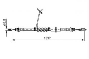 Bosch 1 987 482 881 - Brzdové lano -