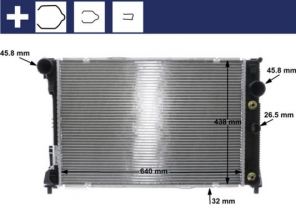 Mahle CR 1176 000S - Chladič vody -