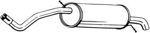 Bosal 278-999 - Zadný tlmič -