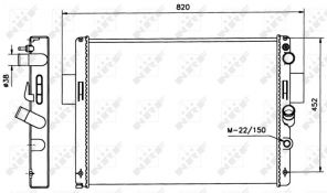 NRF 58243 - Chladič vody -