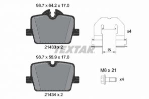 Textar 2143301 - Brzdové platničky -