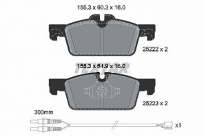 Textar 2522204 - Brzdové platničky -