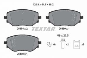 Textar 2618801 - Brzdové platničky -