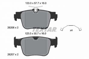 Textar 2620601 - Brzdové platničky -