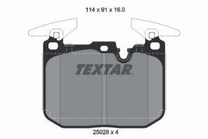 Textar 2502807 - Brzdové platničky -