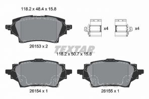 Textar 2615301 - Brzdové platničky -