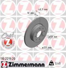 Zimmermann 110.2219.20 - Brzdový kotúč -