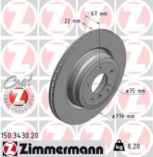 Zimmermann 150.3430.20 - Brzdový kotúč -