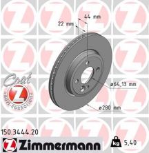 Zimmermann 150.3444.20 - Brzdový kotúč -
