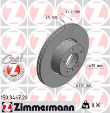 Zimmermann 150.3467.20 - Brzdový kotúč -