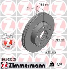 Zimmermann 180.3030.20 - Brzdový kotúč -