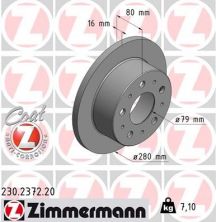 Zimmermann 230.2372.20 - Brzdový kotúč -