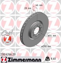 Zimmermann 230.6266.20 - Brzdový kotúč -
