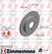 Zimmermann 250.1340.20 - Brzdový kotúč -