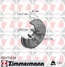 Zimmermann 250.1770.00 - Brzdový bubon -