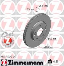 Zimmermann 285.3527.20 - Brzdový kotúč -