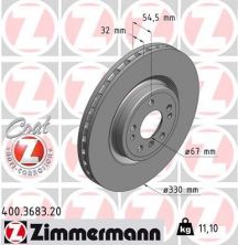Zimmermann 400.3683.20 - Brzdový kotúč -