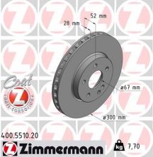 Zimmermann 400.5510.20 - Brzdový kotúč -