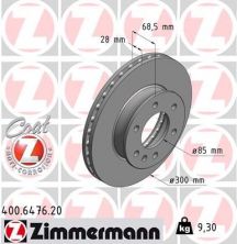 Zimmermann 400.6476.20 - Brzdový kotúč -